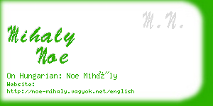 mihaly noe business card